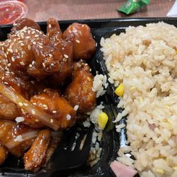 88 Asian Fusion & Sushi Burrito - Sesame Chicken and Fried Rice