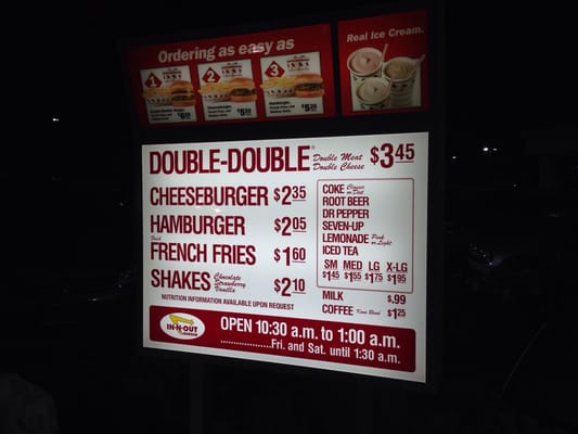 Menu photo 7 In-N-Out Burger Rialto, CA Menu photo 7 In-N-Out Burger Rialto, CA