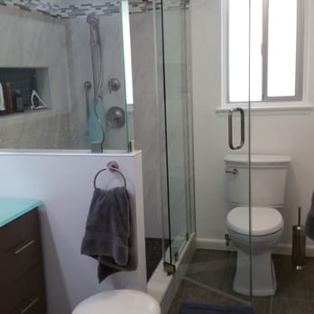 Rafu Construction - Redesigned shower with bench, shelf, rain head shower. - General Contractors Near Me - Monterey Park, California Rafu Construction - Redesigned shower with bench, shelf, rain head shower. - General Contractors Near Me - Monterey Park, California