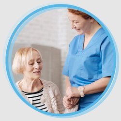 Ace Home Care - Compassionate caregiver offering gentle support and reassurance -- personalized in-home care across Orange County with Ace Home Care.