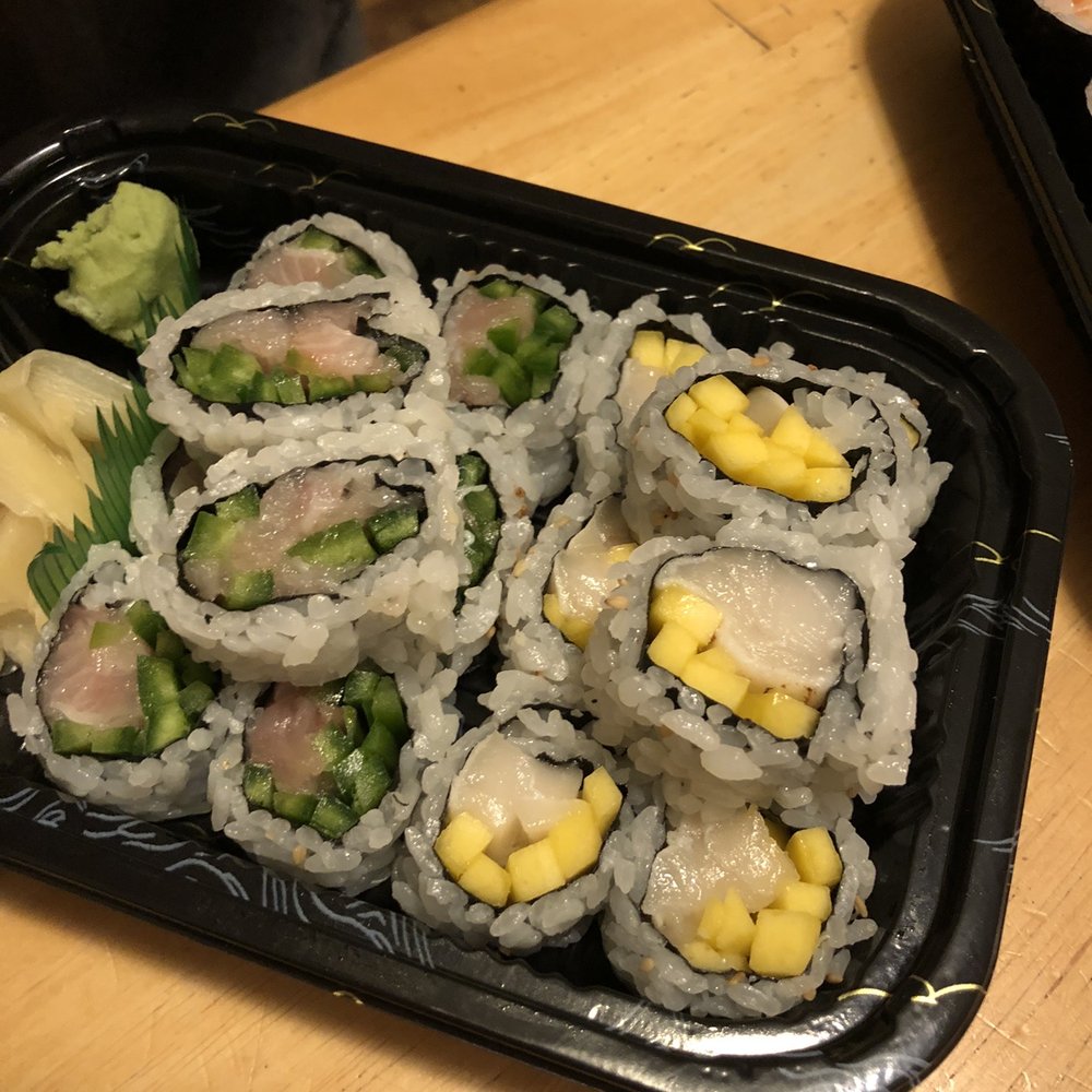Misimi - Yellowtail Jalapeño roll and white tuna mango roll - Sushi Bars Near Me - Shelton, Connecticut Misimi - Yellowtail Jalapeño roll and white tuna mango roll - Sushi Bars Near Me - Shelton, Connecticut