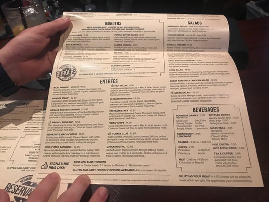 Menu photo 4 Redmond's Bar & Grill Redmond, WA