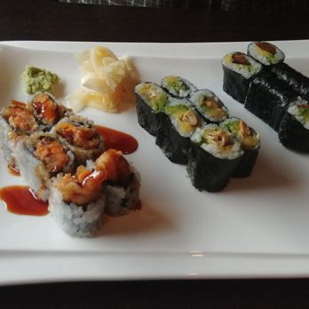 OKI Asian Bistro - These are some,vegetable rolls. Shitake mushroom on the right, cashew avocado, sweet potato roll. - Japanese Near Me - Vernon, Connecticut OKI Asian Bistro - These are some,vegetable rolls. Shitake mushroom on the right, cashew avocado, sweet potato roll. - Japanese Near Me - Vernon, Connecticut