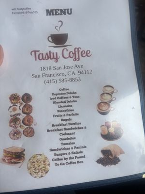 Menu photo 2 Tasty Coffee San Francisco, CA Menu photo 2 Tasty Coffee San Francisco, CA