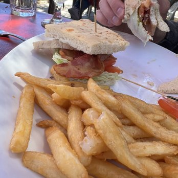 Restaurant Gastrognome - Turkey BLT. I believe this was ~$18. Would NOT recommend. According to my husband it "had absolutely no flavor". - New American Near Me - Idyllwild, California Restaurant Gastrognome - Turkey BLT. I believe this was ~$18. Would NOT recommend. According to my husband it "had absolutely no flavor". - New American Near Me - Idyllwild, California