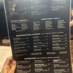Talk Of The Town - Menu