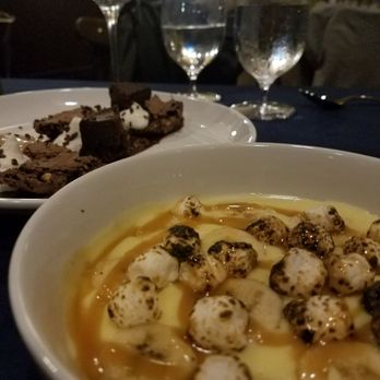 Range - Banana pudding with salted caramel drizzle and marshmallows. - Steakhouses Near Me - San Antonio, Texas