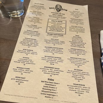Salt and Iron - their Menu - Seafood Near Me - Edmonds, Washington Salt and Iron - their Menu - Seafood Near Me - Edmonds, Washington