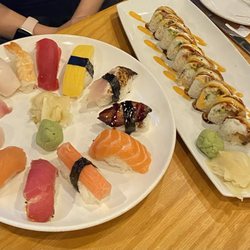 Kemuri - Nigiri plate and the summer girl roll