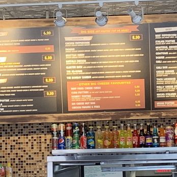 The Big Cheese Poutinerie - Menu from July 2019 - Poutineries Near Me - Calgary, Alberta