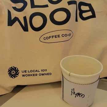 Slow Bloom Coffee - Great canvas bag and excellent HYPED pour over - Coffee & Tea Near Me - Redlands, California Slow Bloom Coffee - Great canvas bag and excellent HYPED pour over - Coffee & Tea Near Me - Redlands, California