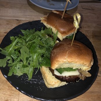 Korner 67 - Wagyu sliders with manchego and sautéed onions - Cocktail Bars Near Me - Miami Lakes, Florida Korner 67 - Wagyu sliders with manchego and sautéed onions - Cocktail Bars Near Me - Miami Lakes, Florida