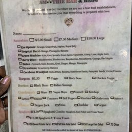 Menu Menu