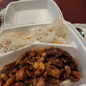 China Garden - Left over kung pao three delights. I couldn't finish everything. - Asian Fusion Near Me - Bakersfield, California China Garden - Left over kung pao three delights. I couldn't finish everything. - Asian Fusion Near Me - Bakersfield, California