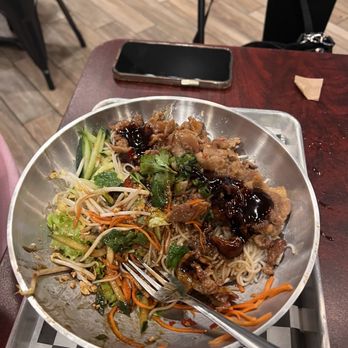 Pho Bar - a plate of food on a table - Vietnamese Near Me - Deer Park, Texas