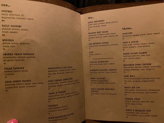 Menu photo 4 The Reserve Chagrin Falls, OH