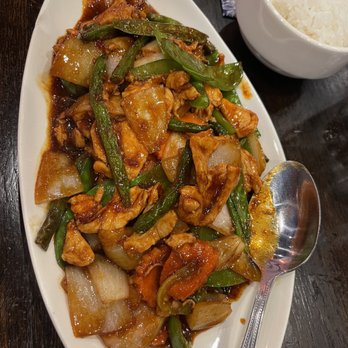 Sohao Street Fare Cafe - Szechuan chicken-- fantastic!! Hubby had this but asked for it to be spiced medium -it was just as he asked for and he devoured it! - Chinese Near Me - Gainesville, Florida