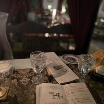 Dobbin House Tavern - Our cozy table, illuminated by candlelight - Bars Near Me - Gettysburg, Pennsylvania