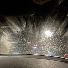 The car wash from inside The car wash from inside