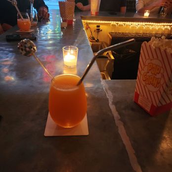 Back Pocket Bar NYC - a drink with a straw in it - Bars Near Me - New York, New York