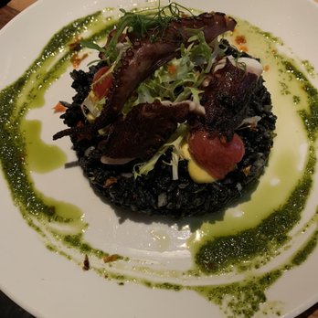 District - Grilled octopus with squid ink rice - Tapas/Small Plates Near Me - San Jose, California