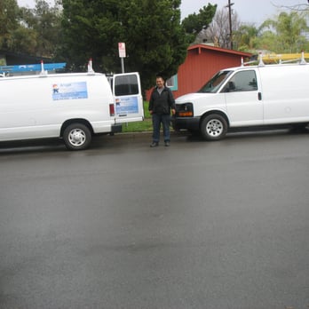 Angel Electric - Owner of Angel Electric on the job with fully stocked work vans. We have the tools, materials, and skills to the job right! - Electricians Near Me - Sylmar, California