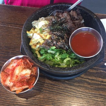 Bonchon - Lunch special - Bulgogi Bibmbap with kimchi side dish - Chicken Wings Near Me - New Haven, Connecticut