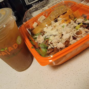 Salad and Go - Iced coffee and autumn salad - Salad Near Me - Arlington, Texas Salad and Go - Iced coffee and autumn salad - Salad Near Me - Arlington, Texas