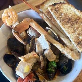 Seven Seas Bar and Grill - San Francisco Cioppino $38 Fresh fish,mussels, clams, crab, shrimp, Italian sausage, roasted tomato broth - Seafood Near Me - Vista, California Seven Seas Bar and Grill - San Francisco Cioppino $38 Fresh fish,mussels, clams, crab, shrimp, Italian sausage, roasted tomato broth - Seafood Near Me - Vista, California