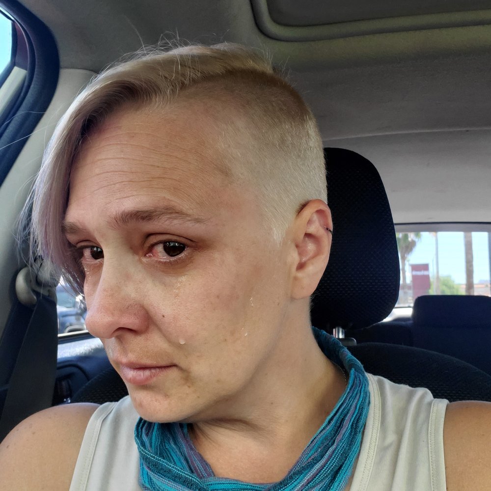 Curl Up N Dye - Right Side after being cut - Hair Salons Near Me - Las Vegas, Nevada Curl Up N Dye - Right Side after being cut - Hair Salons Near Me - Las Vegas, Nevada