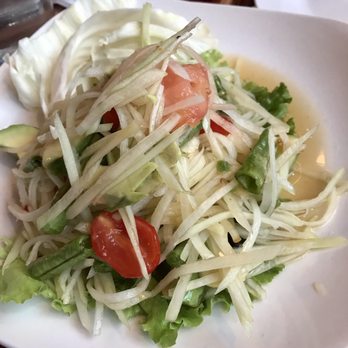 Zabb PuTawn - Papaya w Som Tum Avocado Salad. A must bef u die. - Thai Near Me - New York, New York