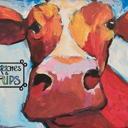 Sketches & Drips - Whimsical Cow