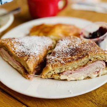 The Peach Cafe - Monte Cristo, the crispy scalloped potatoes was really good! - New American Near Me - Monrovia, California The Peach Cafe - Monte Cristo, the crispy scalloped potatoes was really good! - New American Near Me - Monrovia, California