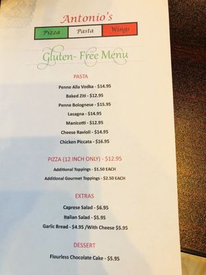 Menu photo 1 Antonio's Pizza Pasta Wings Parker, CO