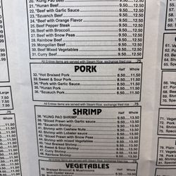 Kim Van Restaurant - Menu