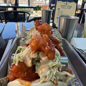 Happy Cat Eats - Crispy Cauliflower Bao Tacos - Burgers Near Me - Santa Barbara, California Happy Cat Eats - Crispy Cauliflower Bao Tacos - Burgers Near Me - Santa Barbara, California