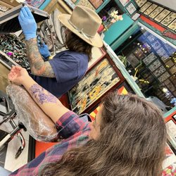 Old Town Tattoo - Carl tattooing original design