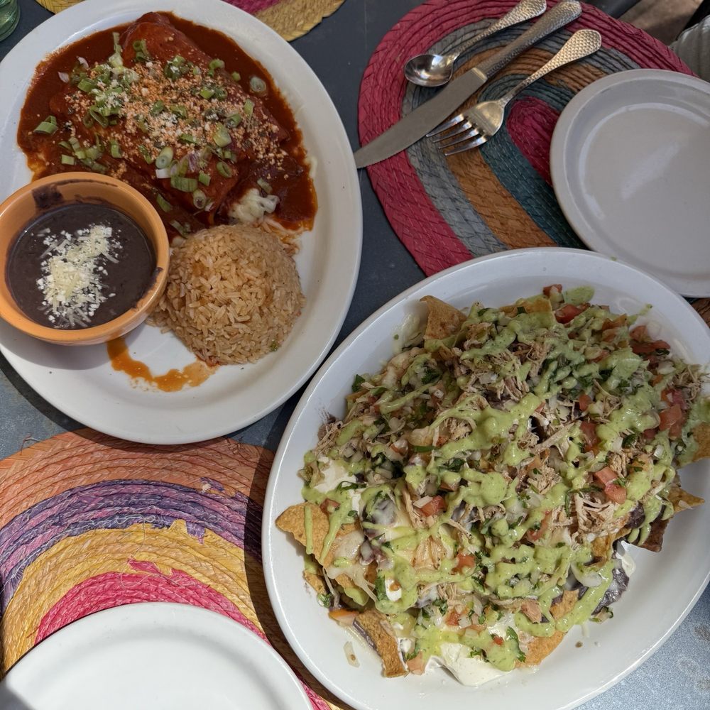 Blue Agave Club - enchiladas and chicken nachos - Mexican Near Me - Pleasanton, California