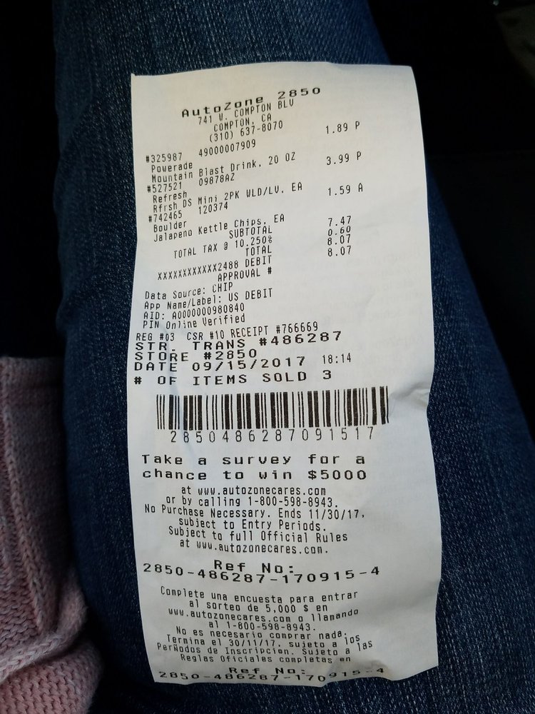 AUTOZONE AUTO PARTS 14 Reviews 741 W Compton Blvd, Compton