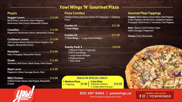 Menu photo 1 Yow! Wings Brampton, ON Menu photo 1 Yow! Wings Brampton, ON
