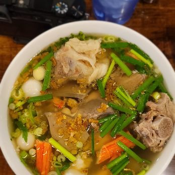 Hu Tieu My Tho - Hu Tieu Tho Dac Biet. Has glass noodles (I think I might try it with egg noodles next time), quail eggs, varieties of cut pork, shrimp, liv - Vietnamese Near Me - Norcross, Georgia Hu Tieu My Tho - Hu Tieu Tho Dac Biet. Has glass noodles (I think I might try it with egg noodles next time), quail eggs, varieties of cut pork, shrimp, liv - Vietnamese Near Me - Norcross, Georgia