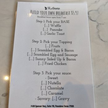 TeA'more - Build Your Own Breakfast - Sandwiches Near Me - Pasadena, Texas TeA'more - Build Your Own Breakfast - Sandwiches Near Me - Pasadena, Texas