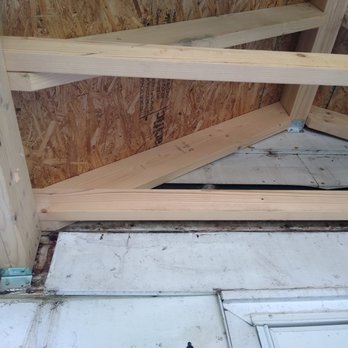 Build Right 518 - L-brackets to old siding on left. - General Contractors Near Me