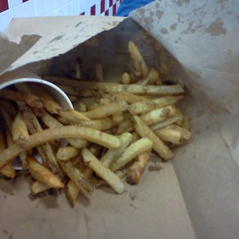 Five Guys - Small fries! The cup is comparable to a 12 oz drinking cup & they fill twice. - Burgers Near Me - Troy, Michigan