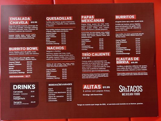 Menu photo 3 Sr De Los Tacos Pembroke Pines, FL Menu photo 3 Sr De Los Tacos Pembroke Pines, FL