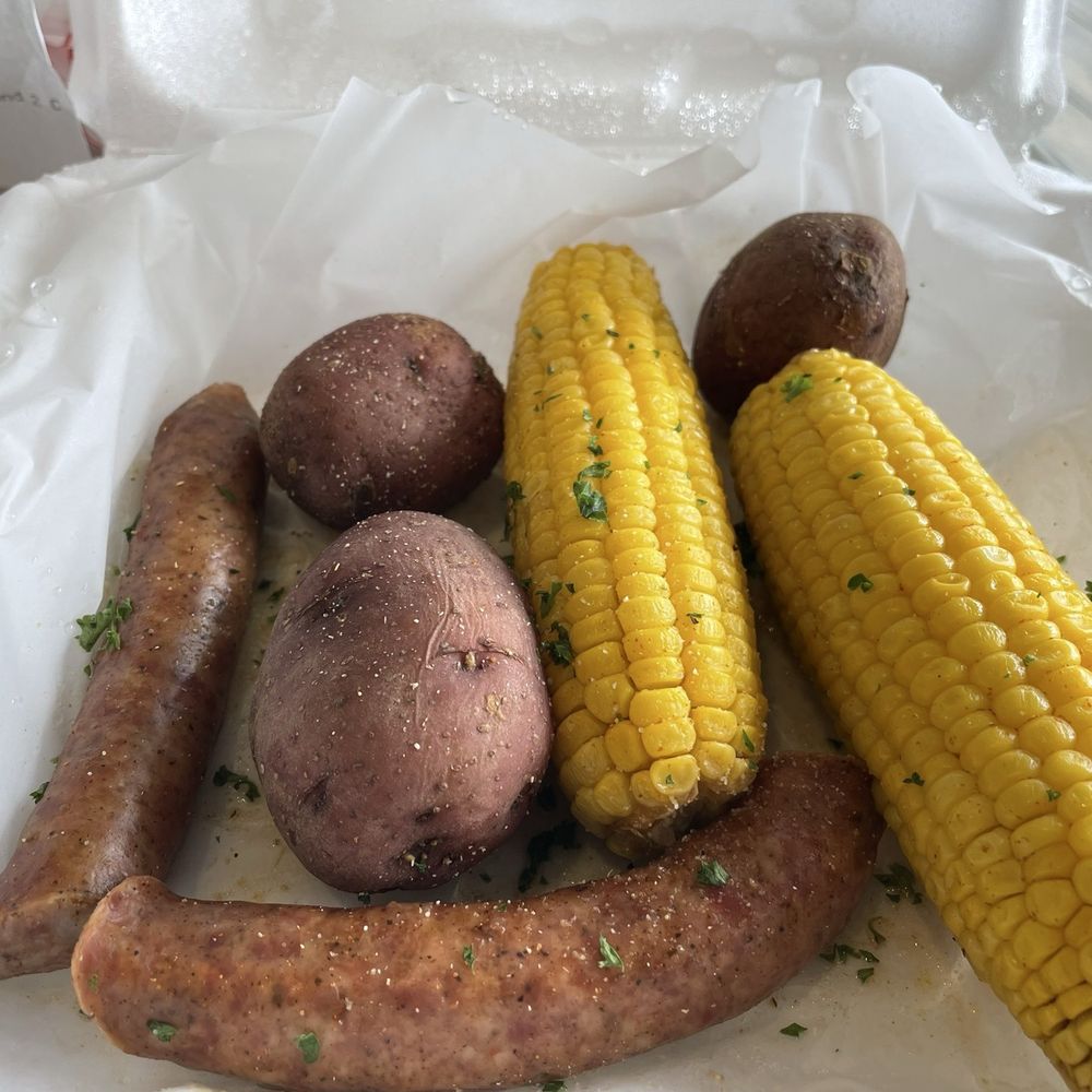 Where Y'at Seafood - Sausage, potatoes and corn. - Seafood Markets Near Me - Navarre, Florida Where Y'at Seafood - Sausage, potatoes and corn. - Seafood Markets Near Me - Navarre, Florida