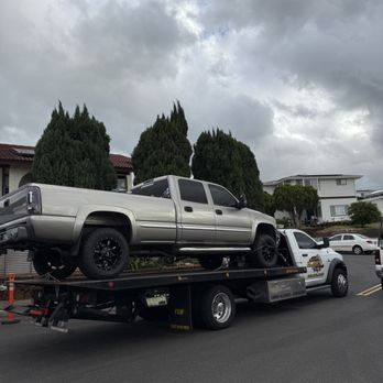 Ilae & Sons Towing - Oversized vehicle, with external fuel tank. Chevy duramax. - Towing Near Me
