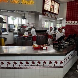 The kitchen and counter. The kitchen and counter.