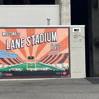 Welcome To Lane Stadium Mural - Public Art Near Me - Blacksburg, Virginia Welcome To Lane Stadium Mural - Public Art Near Me - Blacksburg, Virginia