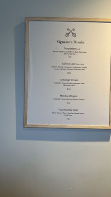 Menu photo 2 Concierge Coffee Los Angeles, CA